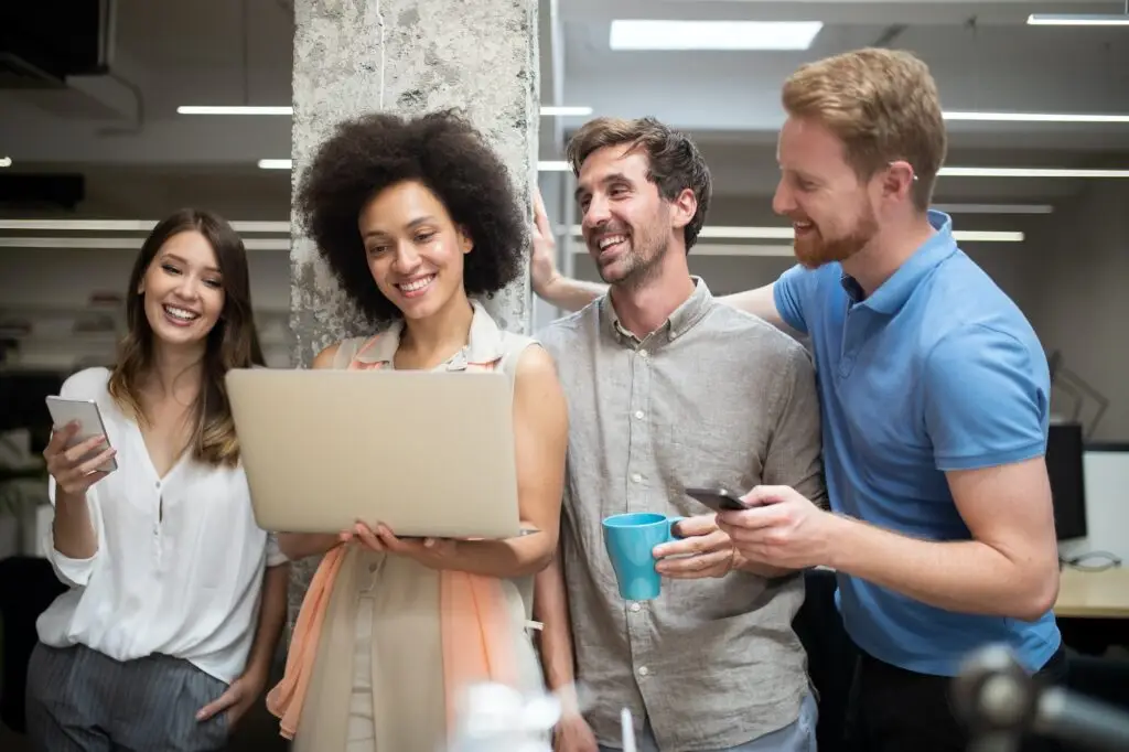business people good teamwork in office teamwork successful meeting workplace concept
